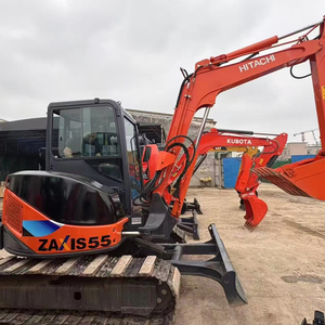 Excavatrice d'occasion Hitachi Zx55 Excavatrices sur chenilles d'occasion Zx55 Hitachi Digger avec pièces de rechange d'origine - Product Image 1