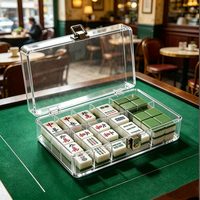 Présentoir à Mahjong en Acrylique Épaissi Prix Usine, Boîte Transparente en Acrylique Poli pour Décoration Maison et Salle de Jeu