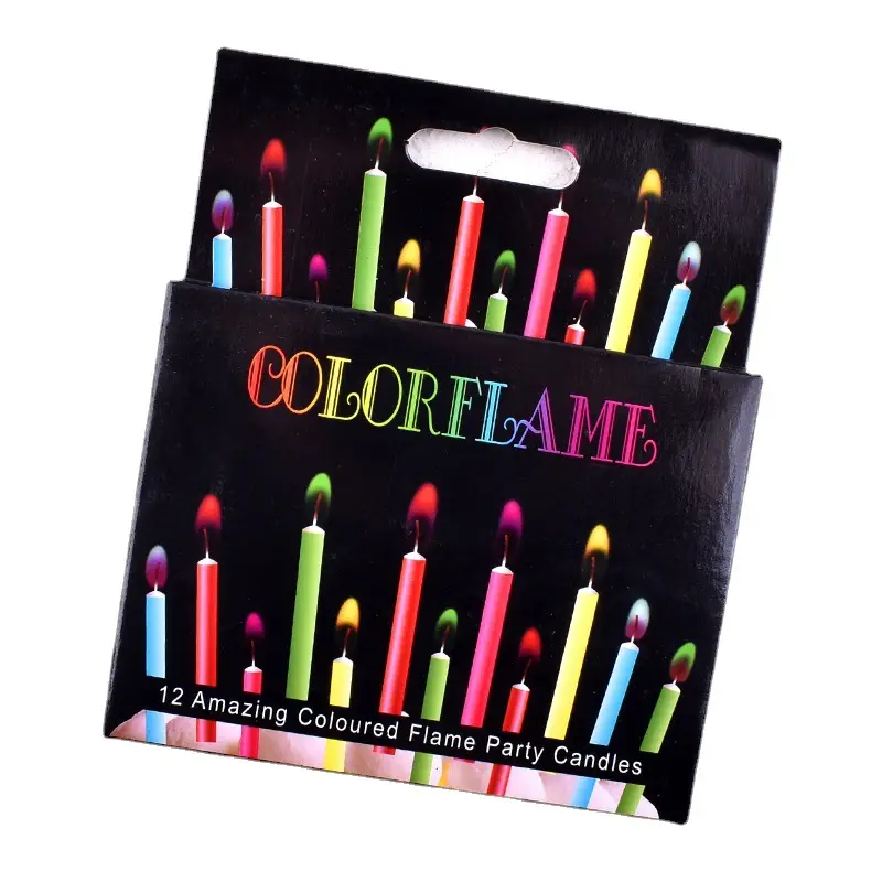 थोक जन्मदिन केक सजावट जादू प्रकाश मोमबत्तियाँ बच्चों की पार्टी आपूर्ति अजीब रंग लौ आतिशबाजी जन्मदिन मोमबत्तियाँ