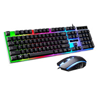 Nouvel ensemble clavier et souris mécaniques filaires USB G21B, équipement de jeu lumineux pour PC, transfrontalier