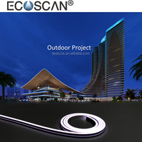 Éclairage de jardin extérieur, étanche IP68, 2700K 3000K 4000K 6500K, W10*H20mm, bande LED néon flexible DC24V, 13.5W, bande LED