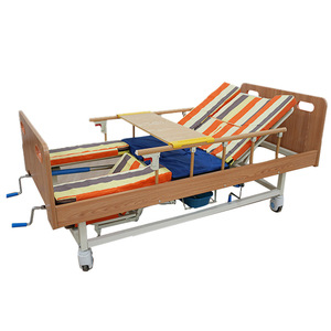 Good Health Wooden Nursing <b>Bed</b> With Adjustable Backrest And <b>Side</b> <b>Rails</b> For Elderly Home Care - Product Image 3