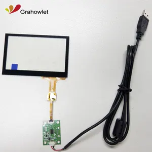 " I2C TO USB" controller 4.3 " capacitive touch panel PCAP 4.3 inch touch screen
