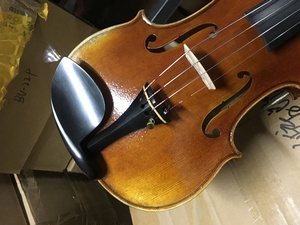 Sinomusik ไวโอลินโบราณมีไฟสีเมเปิ้ลสีเหลืองน้ำตาลเข้มทำด้วยมือระดับมาสเตอร์เลเวลเสียงดีเยี่ยม - Product Image 6