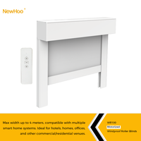 Newhoo - Persianas Enrollables Eléctricas con Protección UV, Resistentes al Viento y al Agua, para Patio, Balcón y Espacios Exteriores