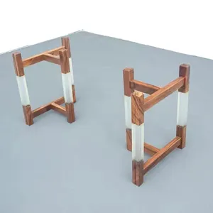 美观优雅的木质桌腿纯实木树脂多用途茶桌腿