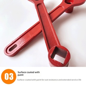 Clé spéciale d'ingénierie OEM en acier moulé épaissi, haute résistance magnétique, antivol, pour hydrant d'incendie extérieur hors sol, de qualité industrielle - Product Image 2