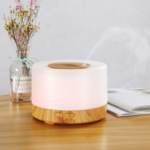 Diffuseur d'arômes en forme de roue YX316M, humidificateur ultrasonique de 300 ml avec lumière et minuterie pour la maison et le bureau - Product Image 1