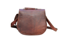 Bolso cruzado de cuero de cabra real para mujer, bolso de compras, forro de lona de alta calidad, cierre de dos bolsillos frontales, hecho a mano
