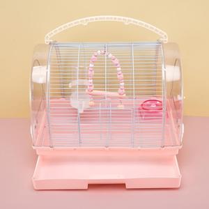 Jaula de Lujo Portátil con Cajón de 40cm y Vista Panorámica, Hábitat para Loros Japoneses, Jaula de Vuelo para Interiores - Product Image 4