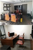 Aménagement de bureau de comptabilité, table de luxe, usage spécifique au bureau et table classique