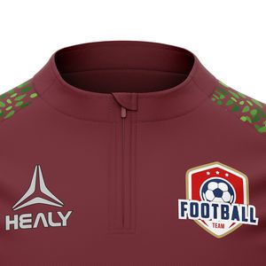 Chaqueta de manga larga con media cremallera Conjunto de ropa de entrenamiento Chándales de entrenamiento de fútbol de poliéster - Product Image 5