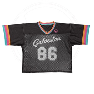 Uniforme Deportivo Aowei Personalizado por Sublimación, Jersey de Lacrosse de Malla, Secado Rápido, Cuello en V, Unisex, Adulto, 100% Poliéster - Product Image 1