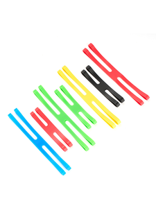 Ensemble de sangles en silicone réglables en forme de H, bande de fixation réutilisable en silicone pour la maison et l'extérieur, organisateur de paquets, fabriqué en Chine - Product Image 2