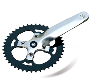 Piñón de Acero 44T/42T para <span class=keywords><strong>Bicicleta</strong></span> de Montaña/ATB, Aleación Forjada 6061-T6, Modelo A424-JA06, Color Plateado, Ligero, Venta al Por Mayor - Product Image 3