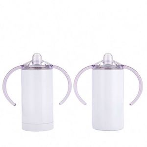 Gobelet isotherme à sublimation 12oz pour enfants, bouteille d'eau à double paroi sous vide avec 2 couvercles, pour la rentrée scolaire, conserve la chaleur et le froid - Product Image 4