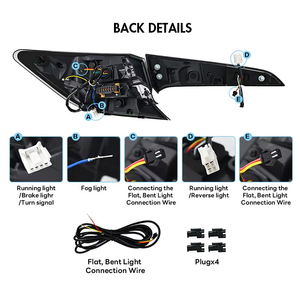 Led đuôi ánh sáng lắp ráp cho TOYOTA gr <span class=keywords><strong>Corolla</strong></span> Hatchback 2019 - 2024 <span class=keywords><strong>2025</strong></span> phía sau đèn hậu bật đèn tín hiệu ngược đèn phanh - Product Image 6