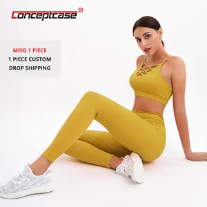 Active Wear Damen Fitness Sport Kleidung Gym Leggings Athletic Ropa De Yoga Set Workout Damen Nahtlose Active wear