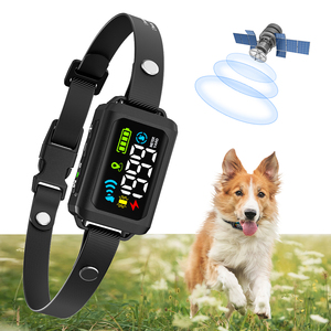 Tize New Outdoor Pet Anti Lost GPS Wireless <strong>Dog</strong> Electric Fence <strong>Shock</strong> <strong>Collar</strong> Containment System for Medium and Large <strong>Dogs</strong> - Product Image 1
