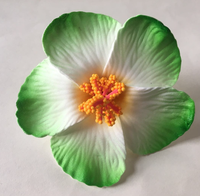 Fleur d'hibiscus en mousse pour filles Noël Halloween Graduation Fête des Mères Hawaiian Island Rainforest Luau Party Theme