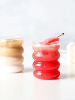 Tasse à thé en verre de sublimation vierge de luxe à haute teneur en borosilicate à paillettes colorées de 12 oz tasses à café en verre de 12 oz résistant à la chaleur