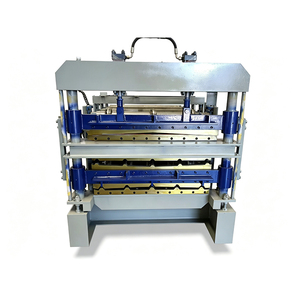 Machine de formage de tôles trapézoïdales 840 900, ligne de production automatique de tuiles de toiture en acier coloré à trois couches avec PLC - Product Image 1