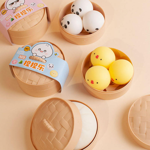 ของเล่นบัวซาตุ๋นนุ่มนิ่ม CS ของเล่นบัวซาหน้ายิ้ม ของเล่นบัวซาคลายเครียด บัวซาบีบเล่น บรรเทาความเครียด ของเล่นบีบบอล กล่องสุ่ม - Product Image 5