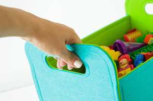 <b>Foldable</b> Storage <b>Basket</b> Cube Bin Shelf <b>Laundry</b> Sundries Organizer Storage Box for Babies Kids Toys - Product Image 3