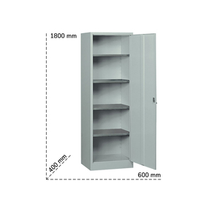 Tecnotelai 600x400x1800mm <b>hinged</b> <b>door</b> <b>wardrobe</b> with 4 adjustable shelves - Product Image 2