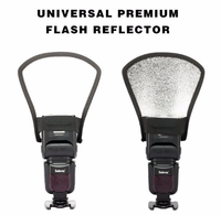 Diffuseur de flash universel pour appareil photo, boîte à lumière 2-en-1 argentée et blanche, réflecteur de lumière pour appareils photo reflex numériques Nikon Sony, fixation griffe porte-accessoire
