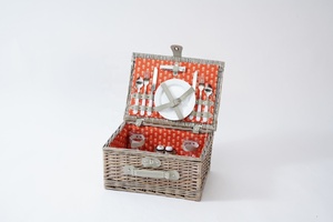 Cesta de Picnic Hecha a Mano JY Natural con Tapa Transparente y Asa, MOQ Pequeño de 50 Conjuntos, Color y Logotipo Personalizables - Product Image 2