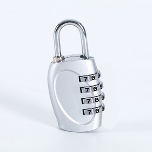 4 Digit Combination Padlock 31mm Wide Red Zinc Alloy Resettable For Backpack Luggage Locker Travel <b>Lock</b> - Product Image 3