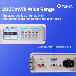 <span class=keywords><strong>Fluxmètre</strong></span> numérique TD8900 0,2 mWb~2000 mWb, mesure du flux <span class=keywords><strong>magnétique</strong></span>, précision de 0,5 %, diverses options de bobines - Product Image 4
