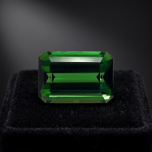 Tourmaline verte naturelle taille octogonale 6x8mm, certifiée IGI, haute qualité, pierre précieuse facettée en vrac, 1,50 carat, prix de gros - Product Image 4