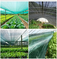 Zwaarbelastbaar groen rechthoekig HDPE warp gebreid vlamvertragend hoogwaardig UV-beschermend landbouw schaduwnet