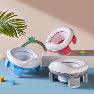 Inodoro portátil para exteriores infantil LONGSTAR, inodoro móvil de emergencia para coche de bebé, asiento de inodoro plegable portátil para niños - Product Image 3