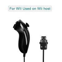 Nunchuck filaire courbé à la main pour la manette de jeu Nintendo Wii et accessoires pour la manette de jeu Wii