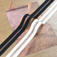 Vente en gros de bande élastique durable en polyamide de 20 mm pour sous-vêtements, transparente, ajourée, en soie de poisson