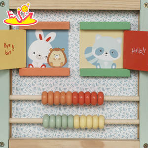 Cube d'activités en bois avec labyrinthe de perles, trieur de formes, <span class=keywords><strong>xylophone</strong></span> et éléments interactifs - Jouet éducatif pour enfants W11B362 - Product Image 5