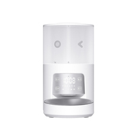 Distributeur automatique intelligent pour animaux de compagnie avec contrôle par application Wi-Fi, écran LCD, minuterie, programmable pour 10 repas, double alimentation, grande capacité, distributeur de nourriture sèche