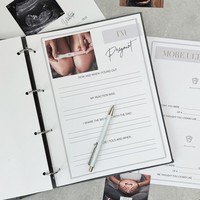 Journal de grossesse bosse à la naissance livre de mémoire hebdomadaire Tracker journal de maternité album souvenir pour les femmes enceintes
