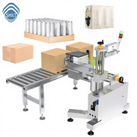 Étiqueteuse de cartons et boîtes à grande vitesse SKILT Auto PLC avec impression en ligne – Machine d'étiquetage et applicateur d'étiquettes