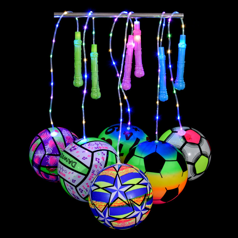 Новые светящиеся Детские игрушки для фитнеса красочный портативный светящийся мигающий мяч футбольные игрушки