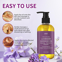 Minyak Pijat Lavender Relaksasi Alami Murni  Minyak Lavender Label Pribadi Pelembab Minyak Pijat Tubuh