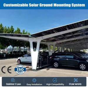 Système de <span class=keywords><strong>carport</strong></span> solaire photovoltaïque de haute qualité, alimenté par l'énergie solaire, pour voitures, garage solaire, stationnement solaire - Product Image 1