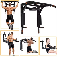 Équipement de fitness multifonctionnel pour la maison : Support de barre de traction mural en métal pour exercices de musculation