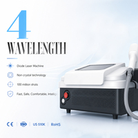 Garansi 1 Tahun 4 Wave Diode Laser 808nm untuk Bisnis Penghilangan Rambut Jangka Panjang - Garansi 3 Tahun Epilasi Profesional
