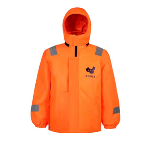 Thickened Cotton-Padded Winter Work <b>Jacket</b> For <b>Men</b> With Hood And <b>Reflective</b> Strips China Made MLXL2XL3XL4XL - Product Image 1