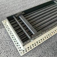 Grille d'aération linéaire en aluminium recouverte de plastique sans cadre avec noyau amovible