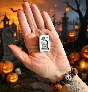 Set di Tessere Mahjong in Acrilico con Tema Halloween American Black Label, Gioco <span class=keywords><strong>da</strong></span> <span class=keywords><strong>Tavolo</strong></span> <span class=keywords><strong>per</strong></span> Intrattenimento <span class=keywords><strong>Adulti</strong></span> e Feste - Product Image 5